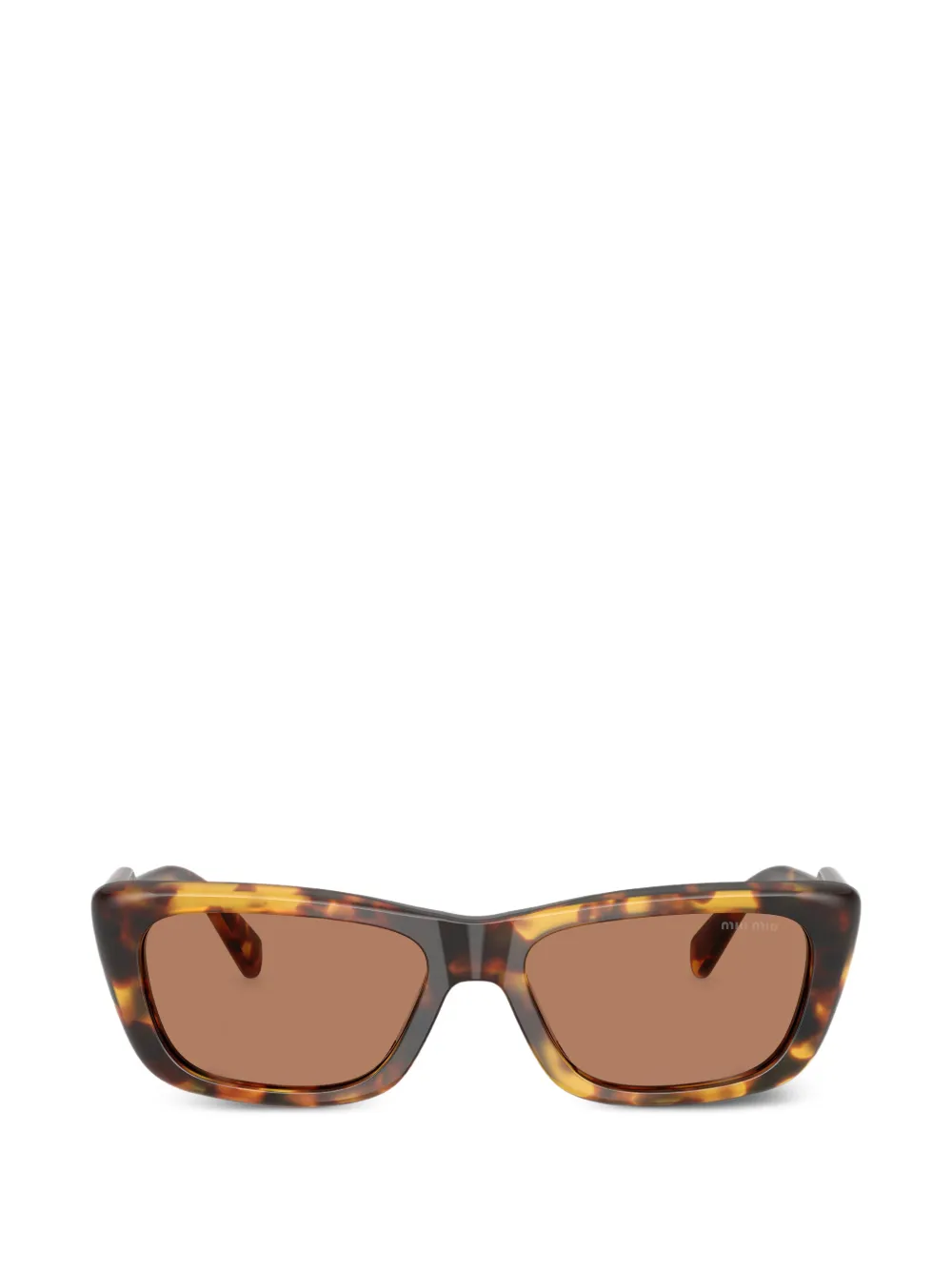 Miu Miu Eyewear tortoiseshell-effect sunglasses - Marrone