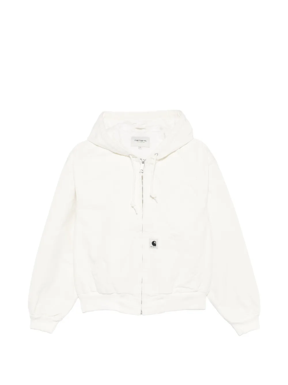 Carhartt WIP logo-patch hooded jacket - Weiß