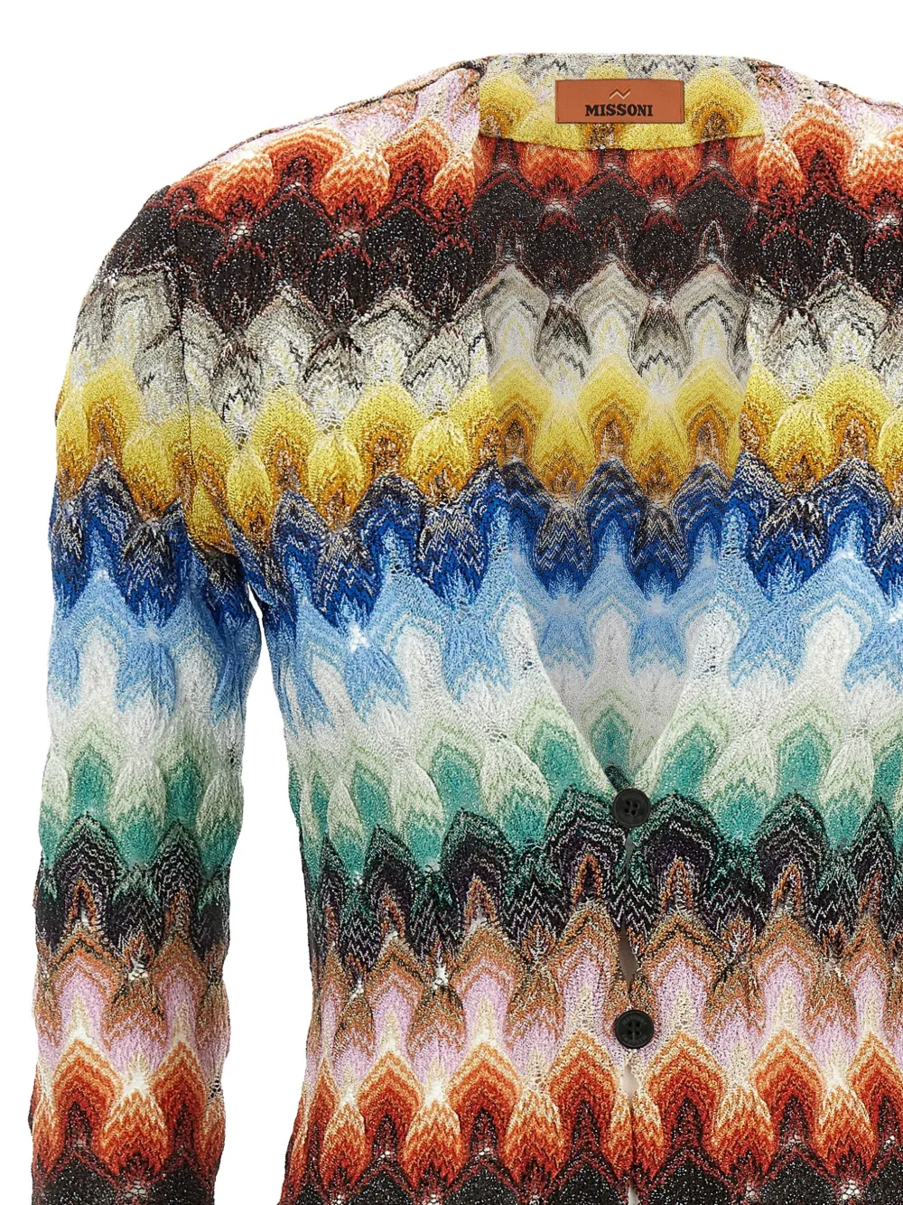  Missoni Lamé Lace Cardigan - Blue 