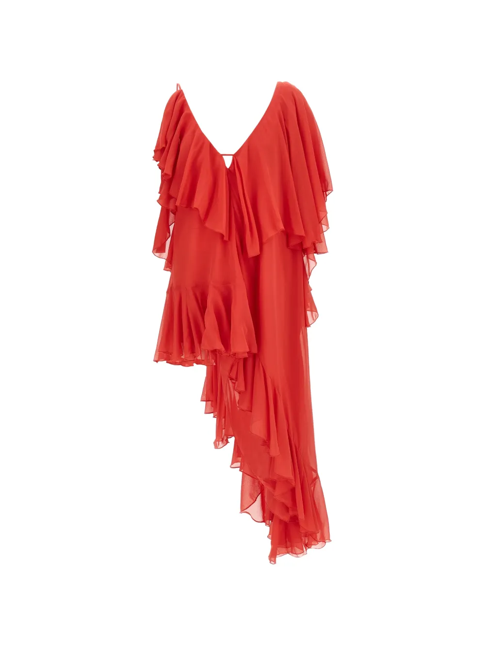 VAILLANT STUDIO Rumba ruffled mini dress - Rosso