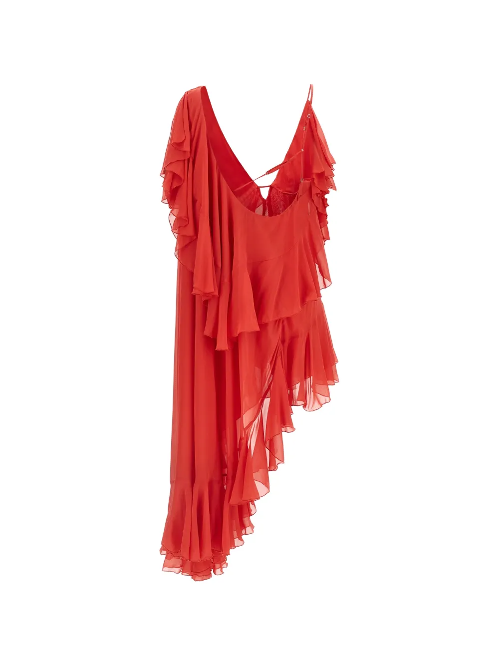  Vaillant Studio Rumba Ruffled Mini Dress - Red 