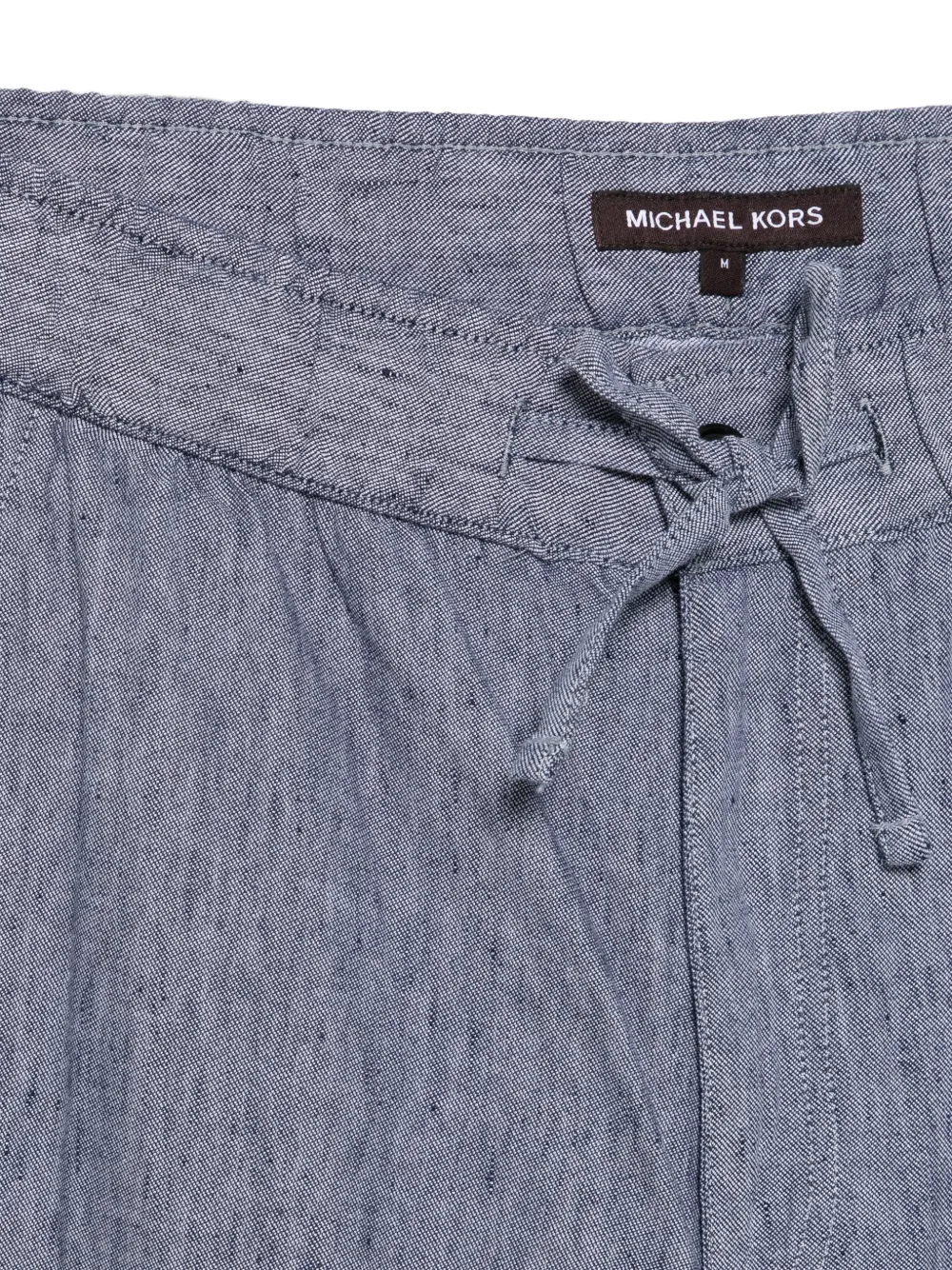 Michael Kors Broek met trekkoordtaille Blauw