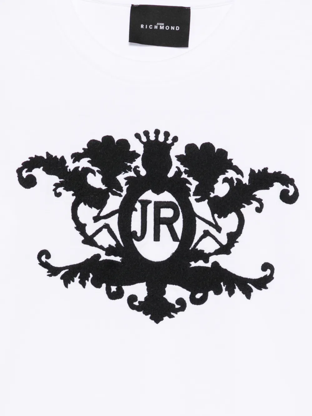 John Richmond Junior T-shirt met geborduurd logo Wit