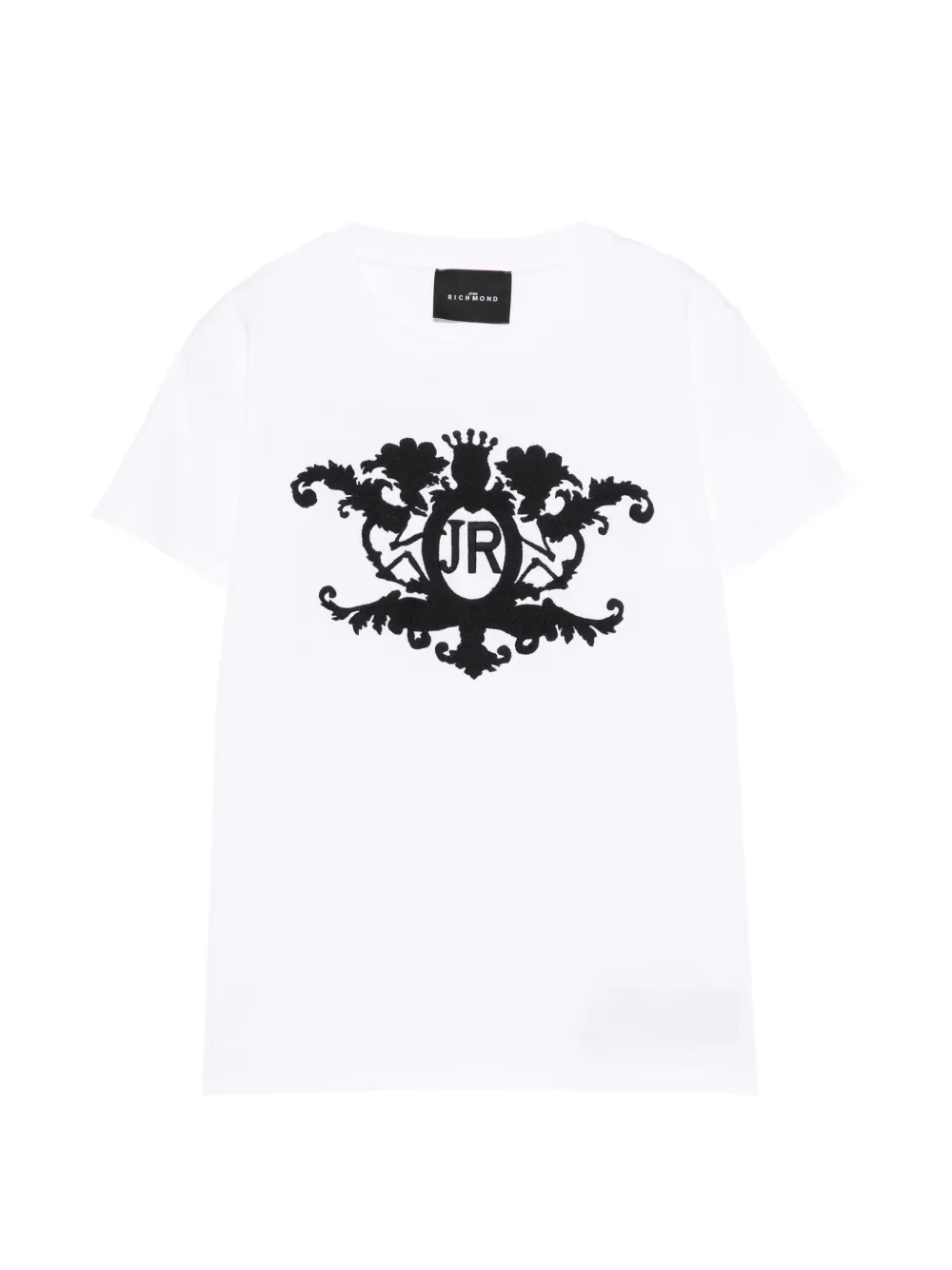John Richmond Junior logo-embroidered T-shirt - Bianco