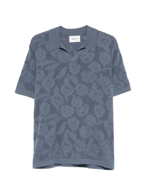 NN07 Ryan floral openwork T-shirt