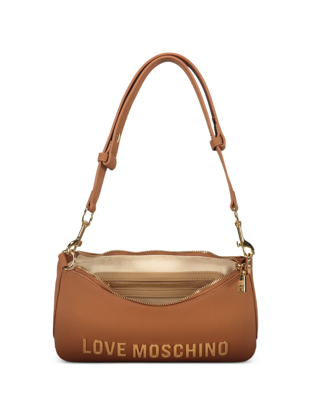 Love Moschino Schoudertas met logo Beige