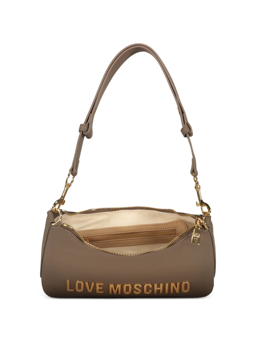 Love Moschino Schoudertas met logo Bruin