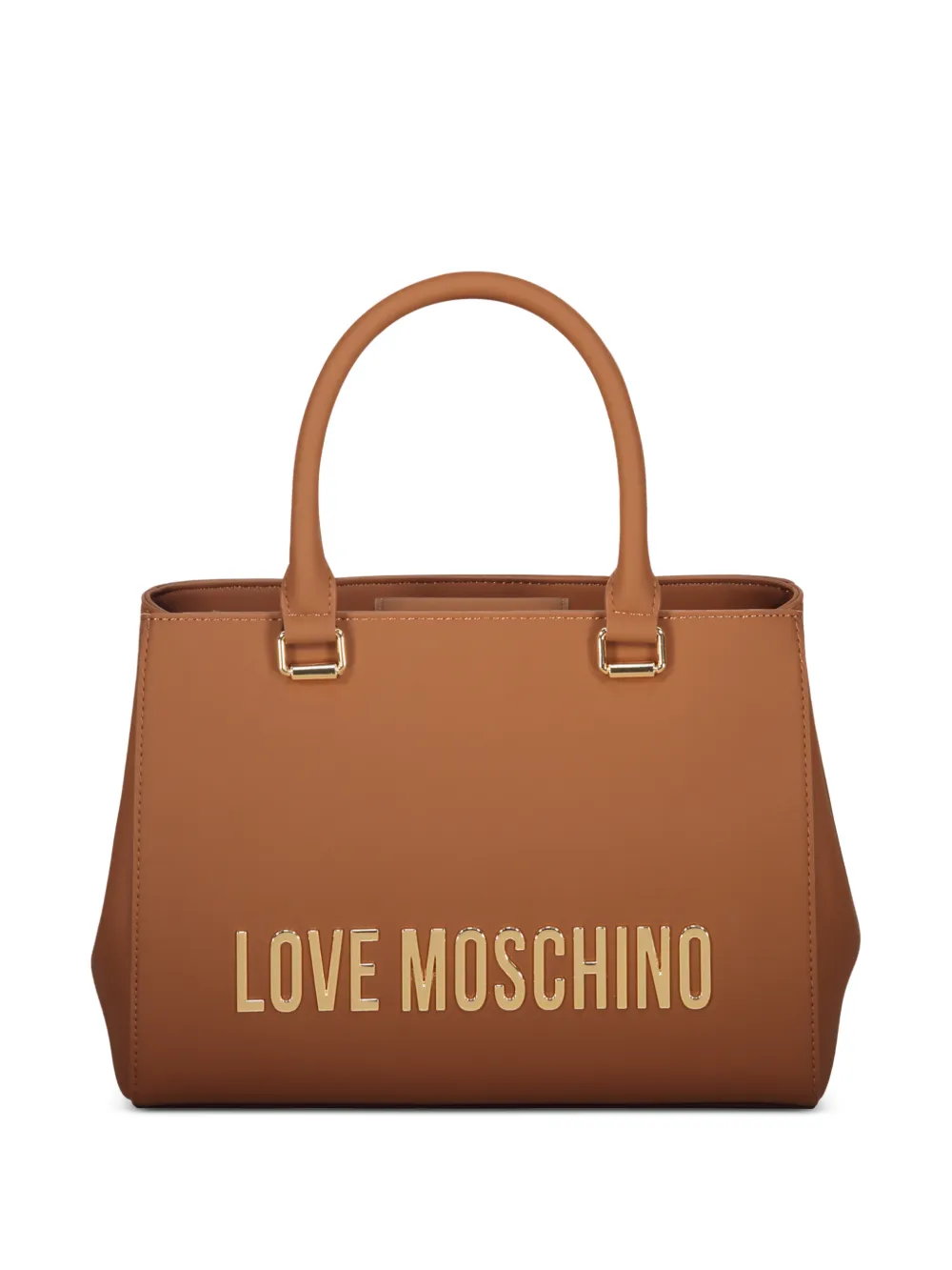 Love Moschino logo detail tote bag - Toni neutri