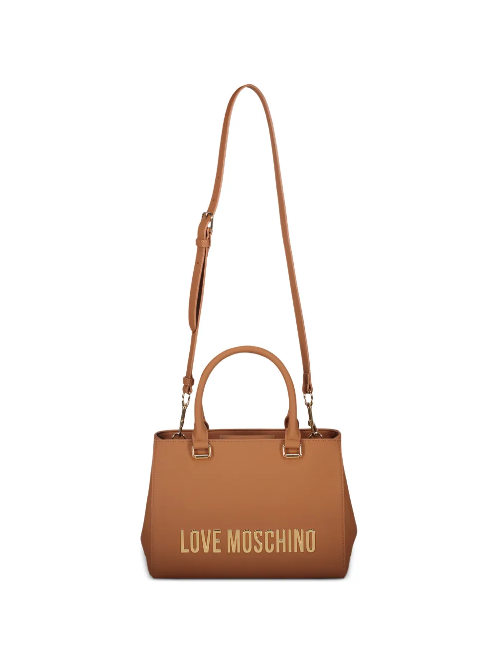 Love Moschino Shopper met logo Beige