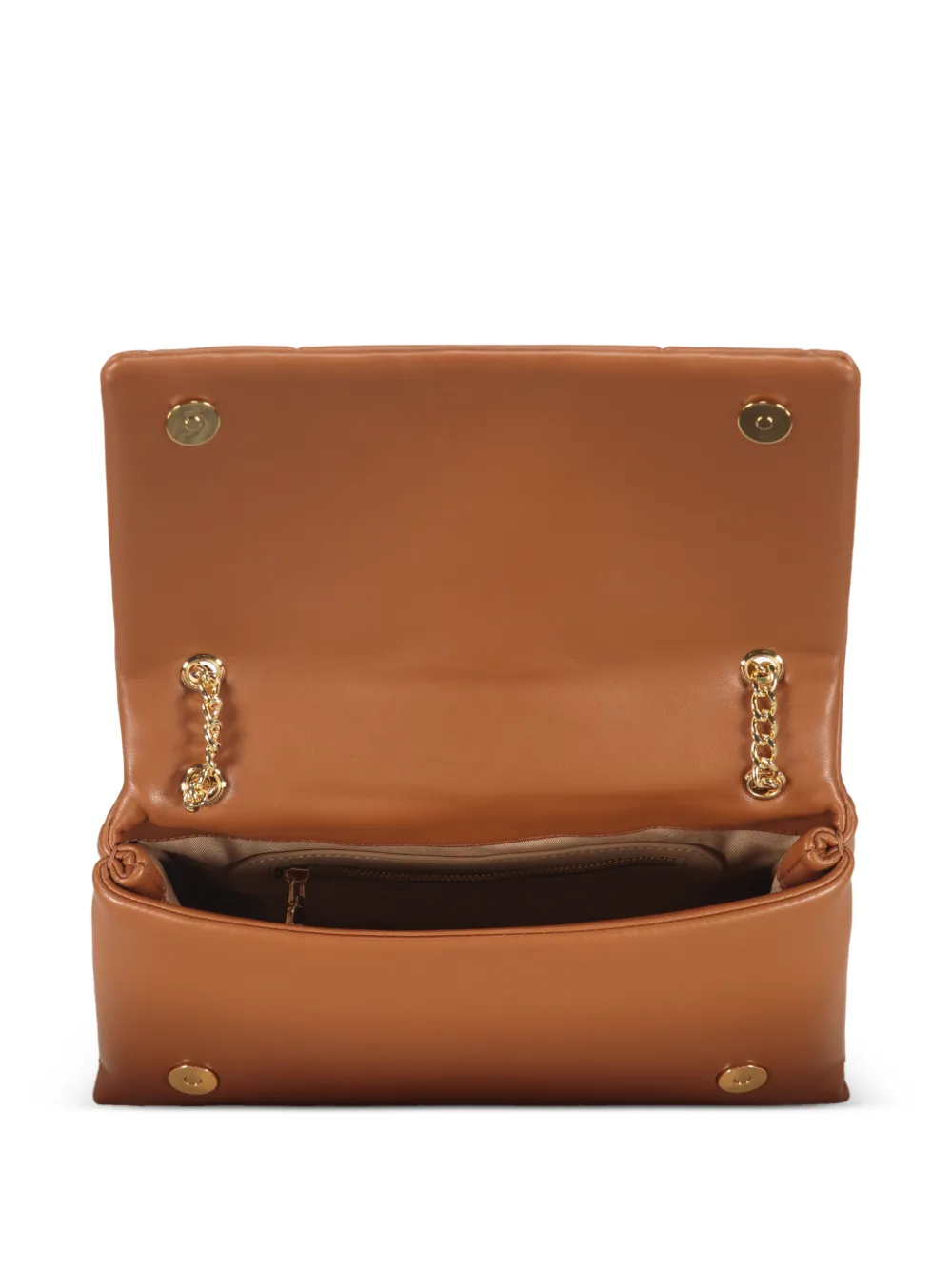 Love Moschino Gevoerde schoudertas met gesp Beige