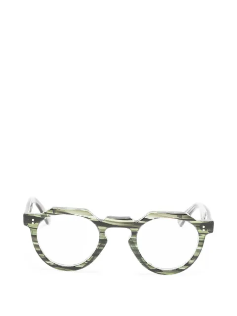 Lesca Crown Panto geometric-frame glasses