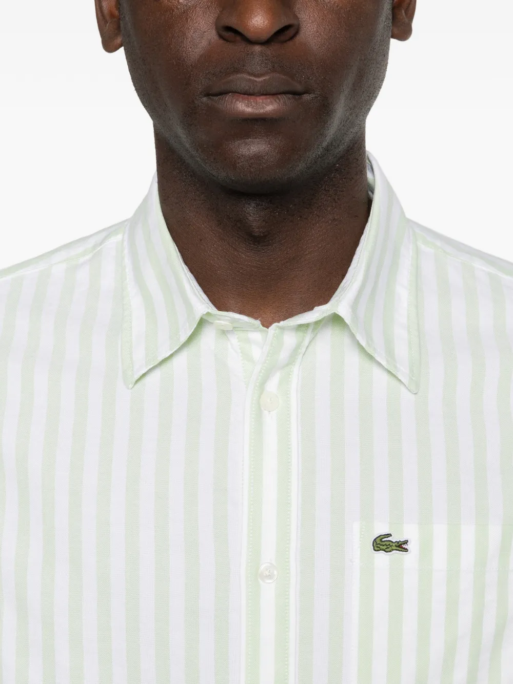 Lacoste Gestreept overhemd Groen