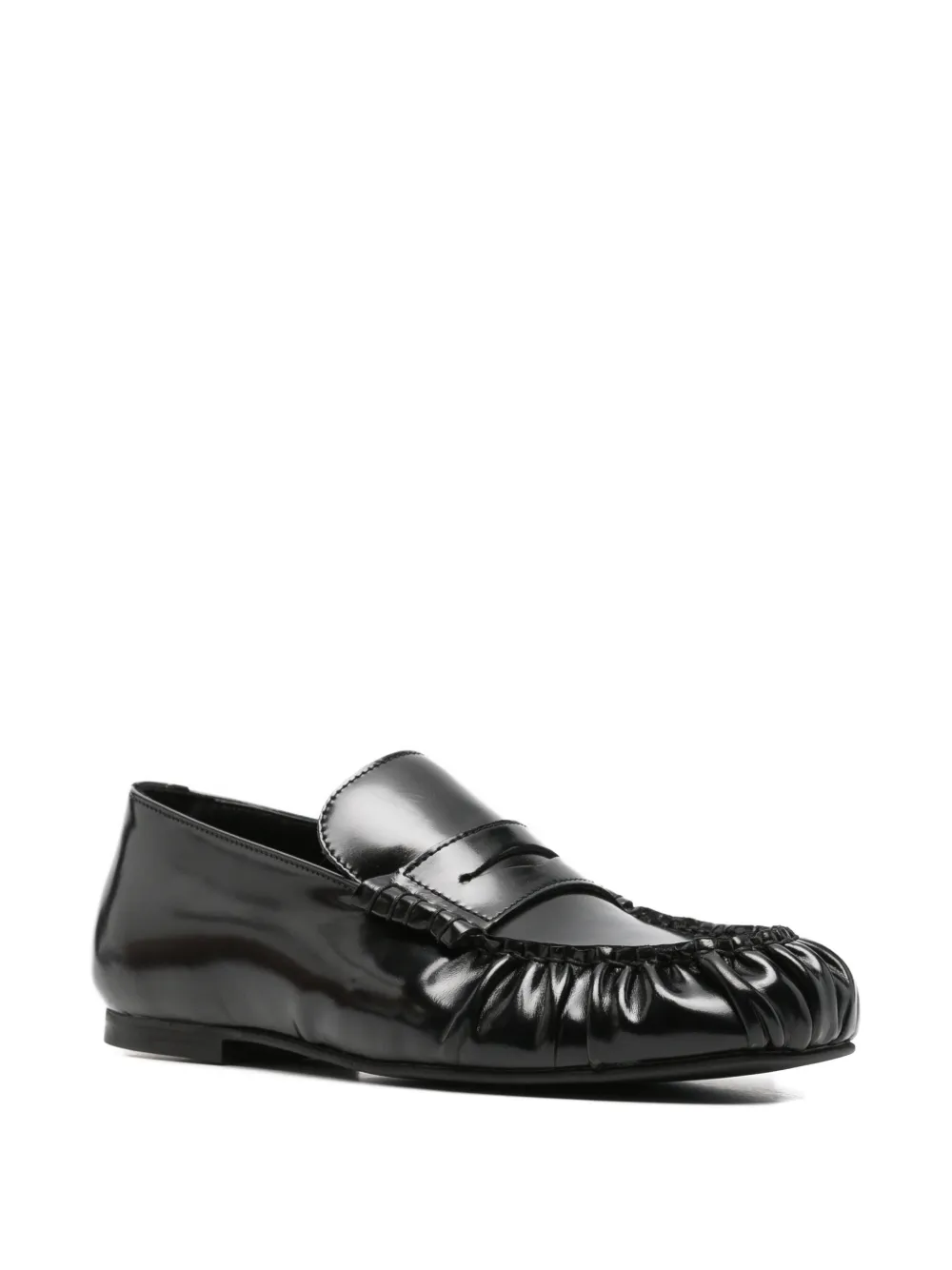 ALOHAS Aven leather loafers Zwart