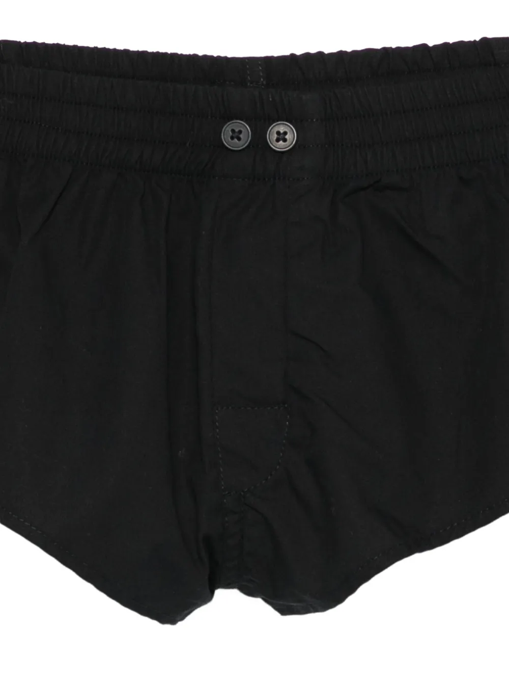 ENTIRE STUDIOS Shorts met elastische band Zwart