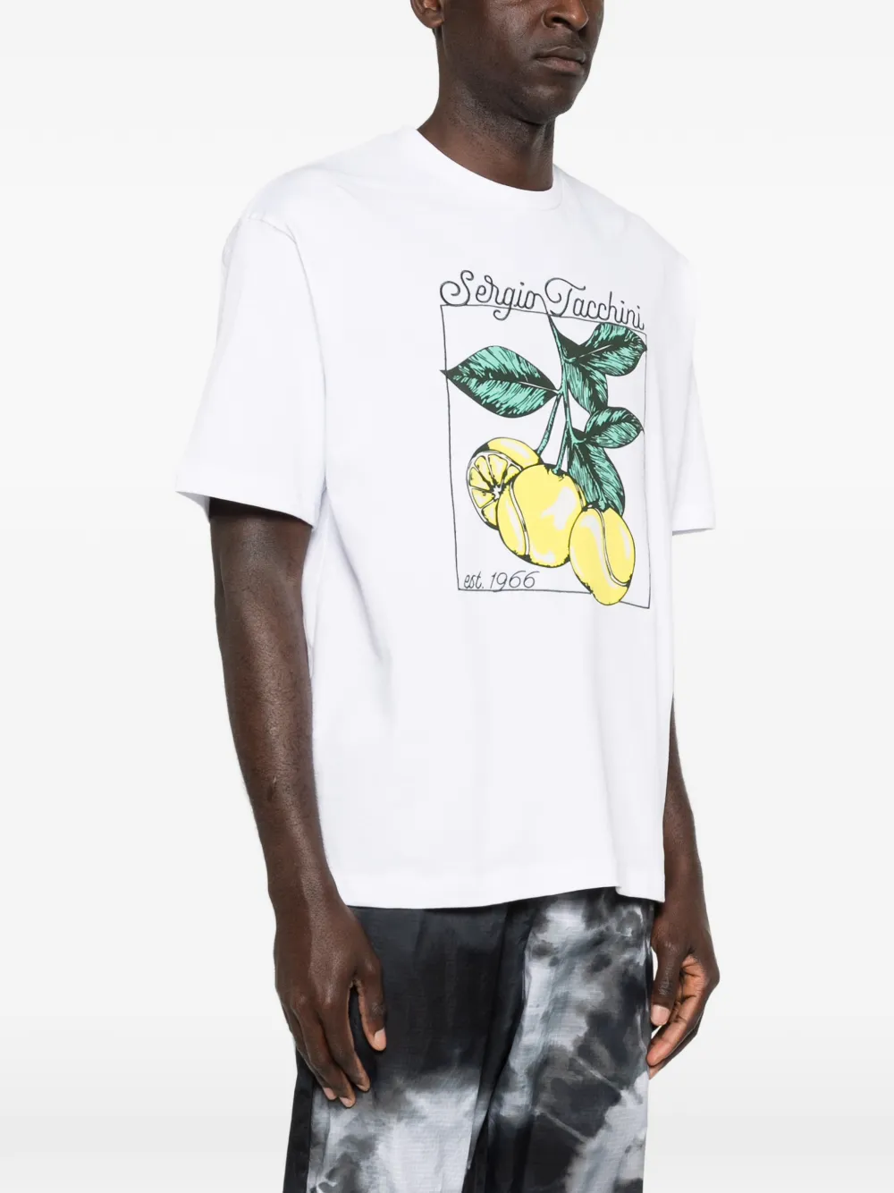 Sergio Tacchini T-shirt met grafische print Wit