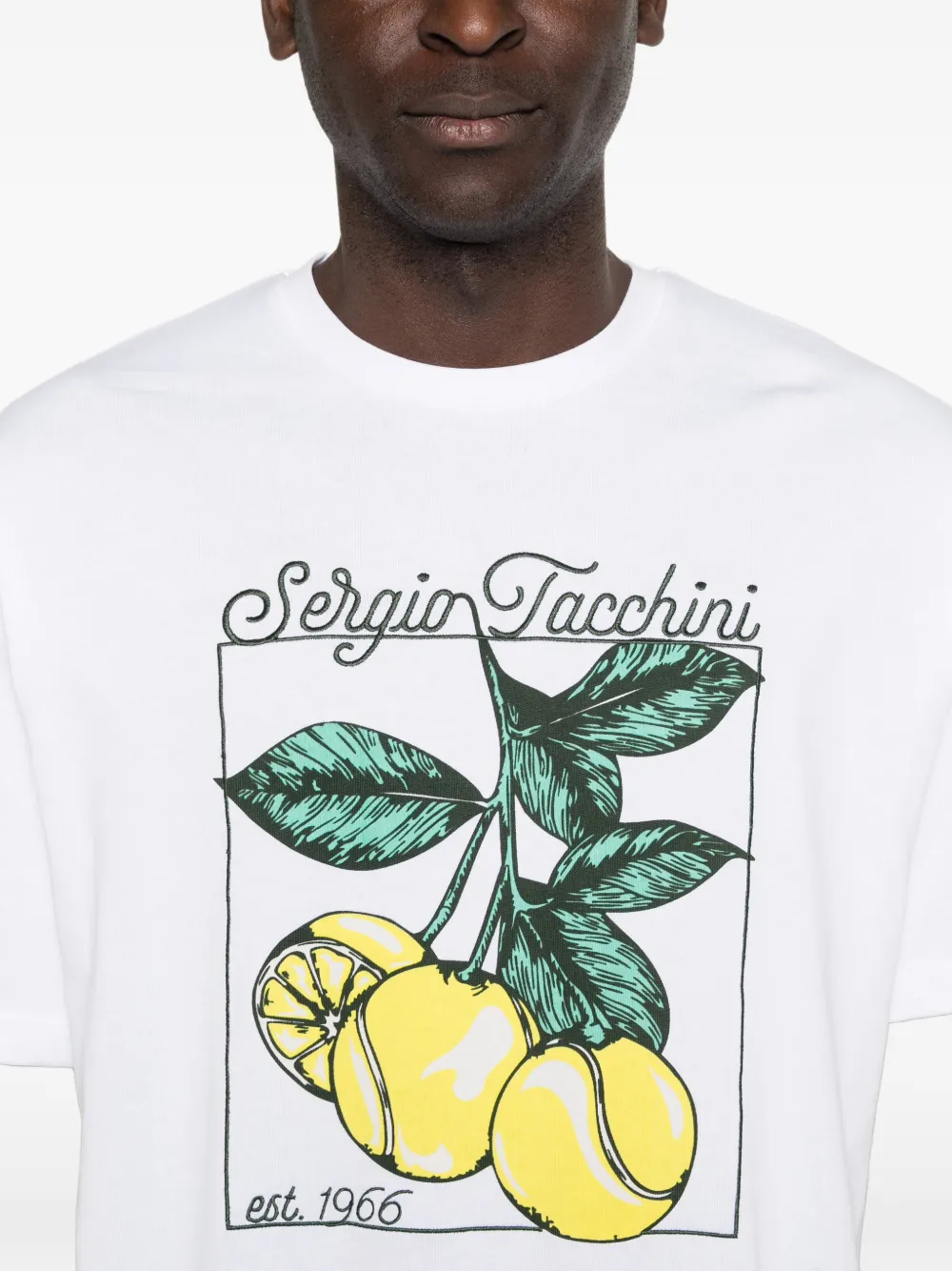 Sergio Tacchini T-shirt met grafische print Wit