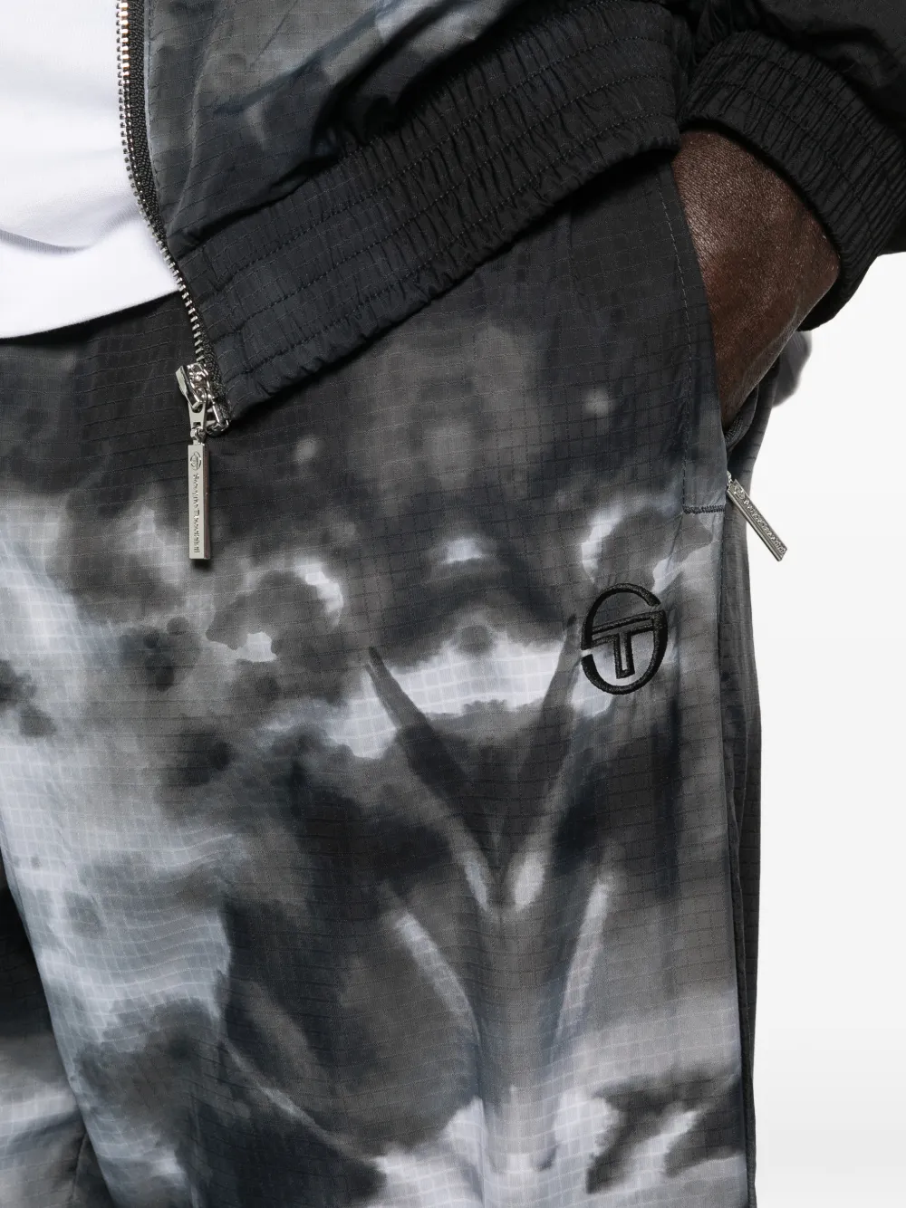 Sergio Tacchini Trainingspak met patroon Zwart