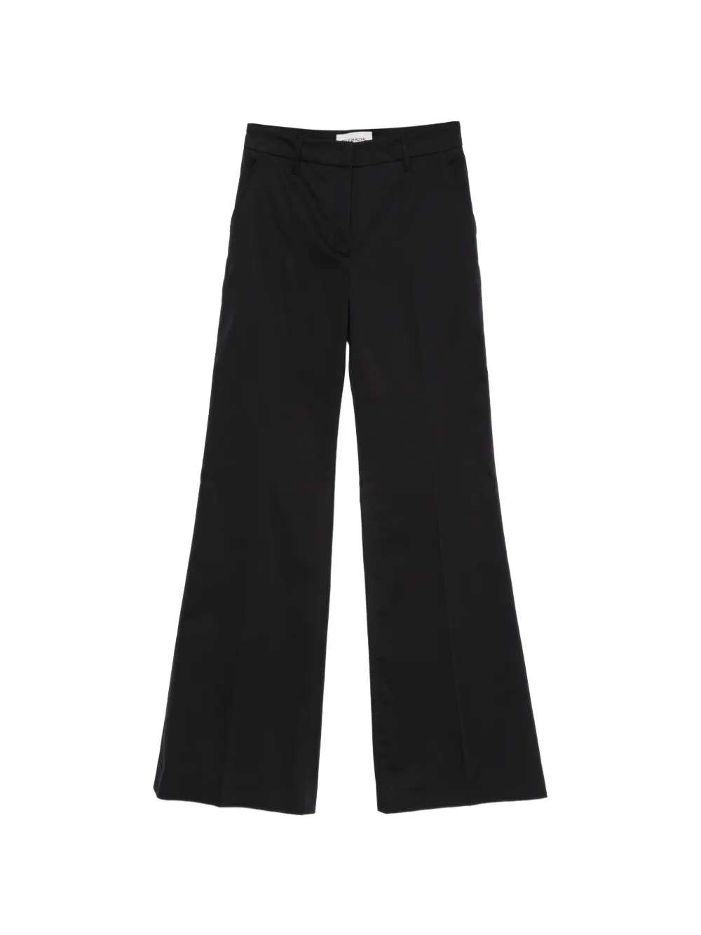 True Royal pressed-crease wide-leg trousers - Schwarz