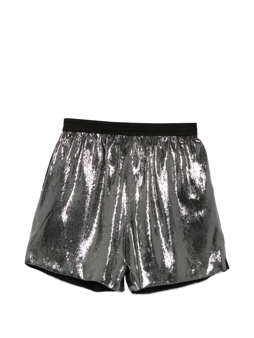SAPIO Shorts met lamé-effect Zilver