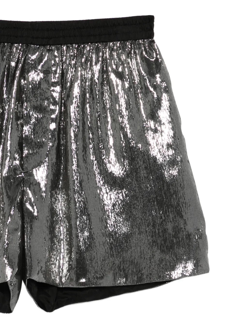 SAPIO Shorts met lamé-effect Zilver