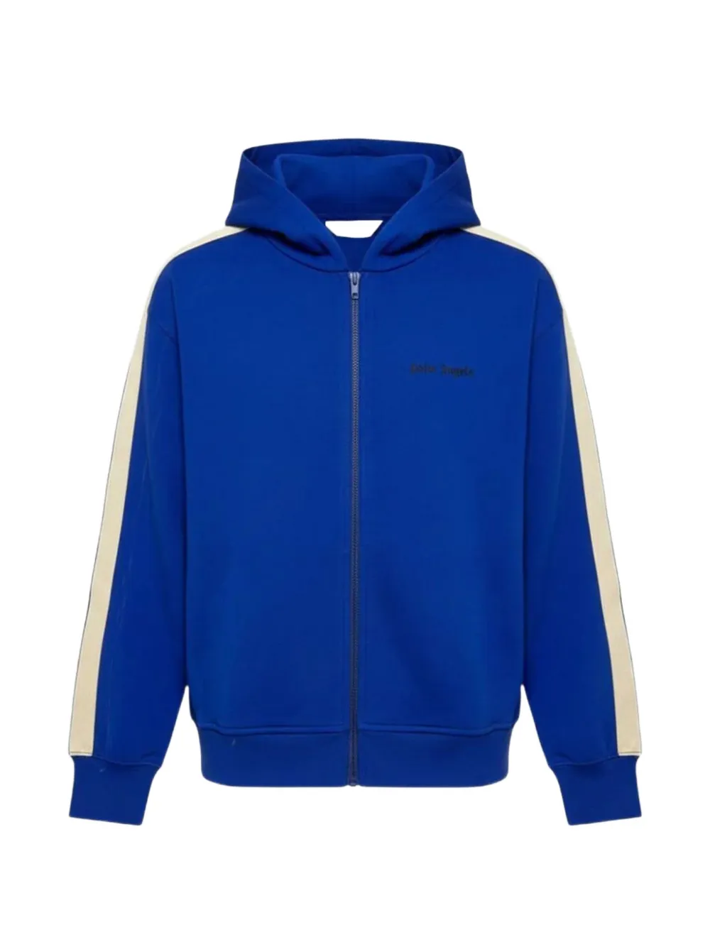 Palm Angels Kids sleeve-stripe zip-up hoodie - Blu