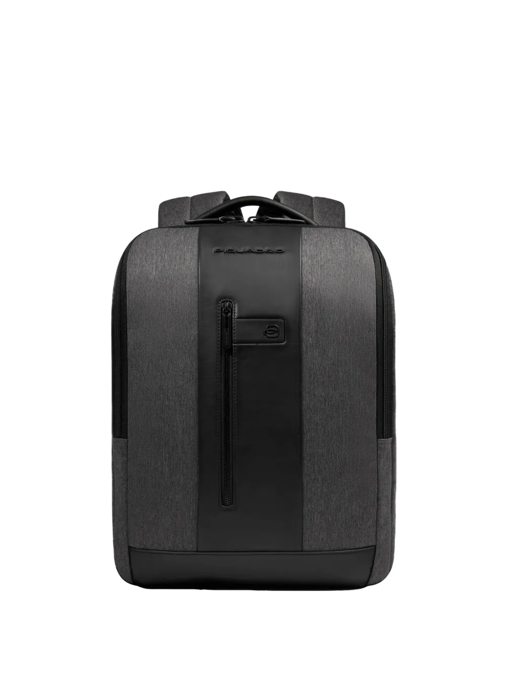 PIQUADRO Computer 15,6" leather-panelled backpack - Grigio