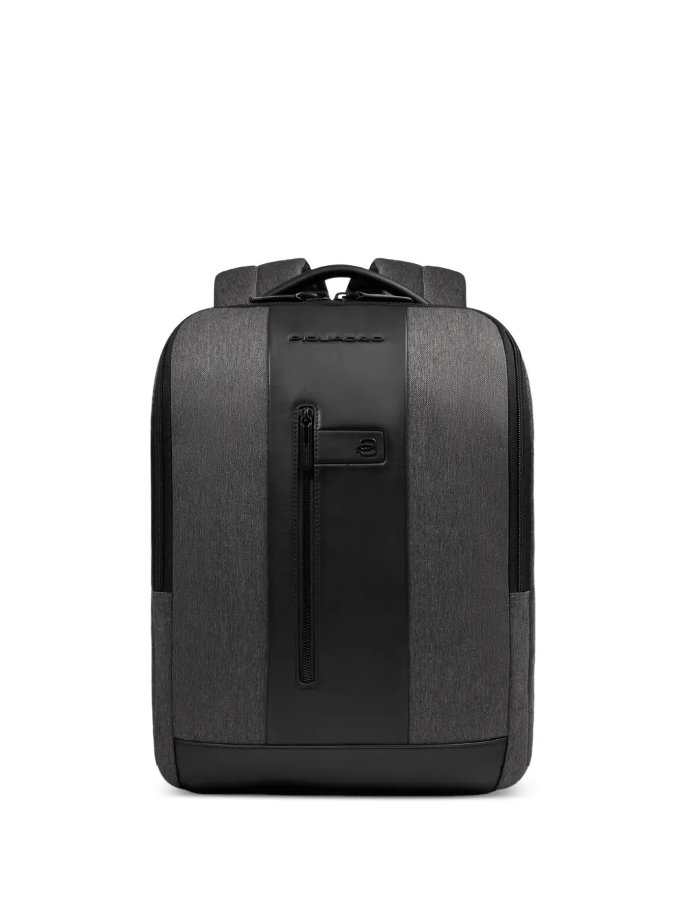 PIQUADRO Computer 15,6" leather-panelled backpack - Grigio