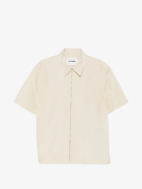 Jil Sander polo zippé à manches courtes