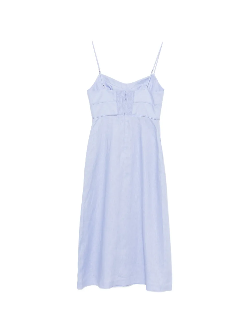 ZIMMERMANN Linnen midi-jurk Blauw