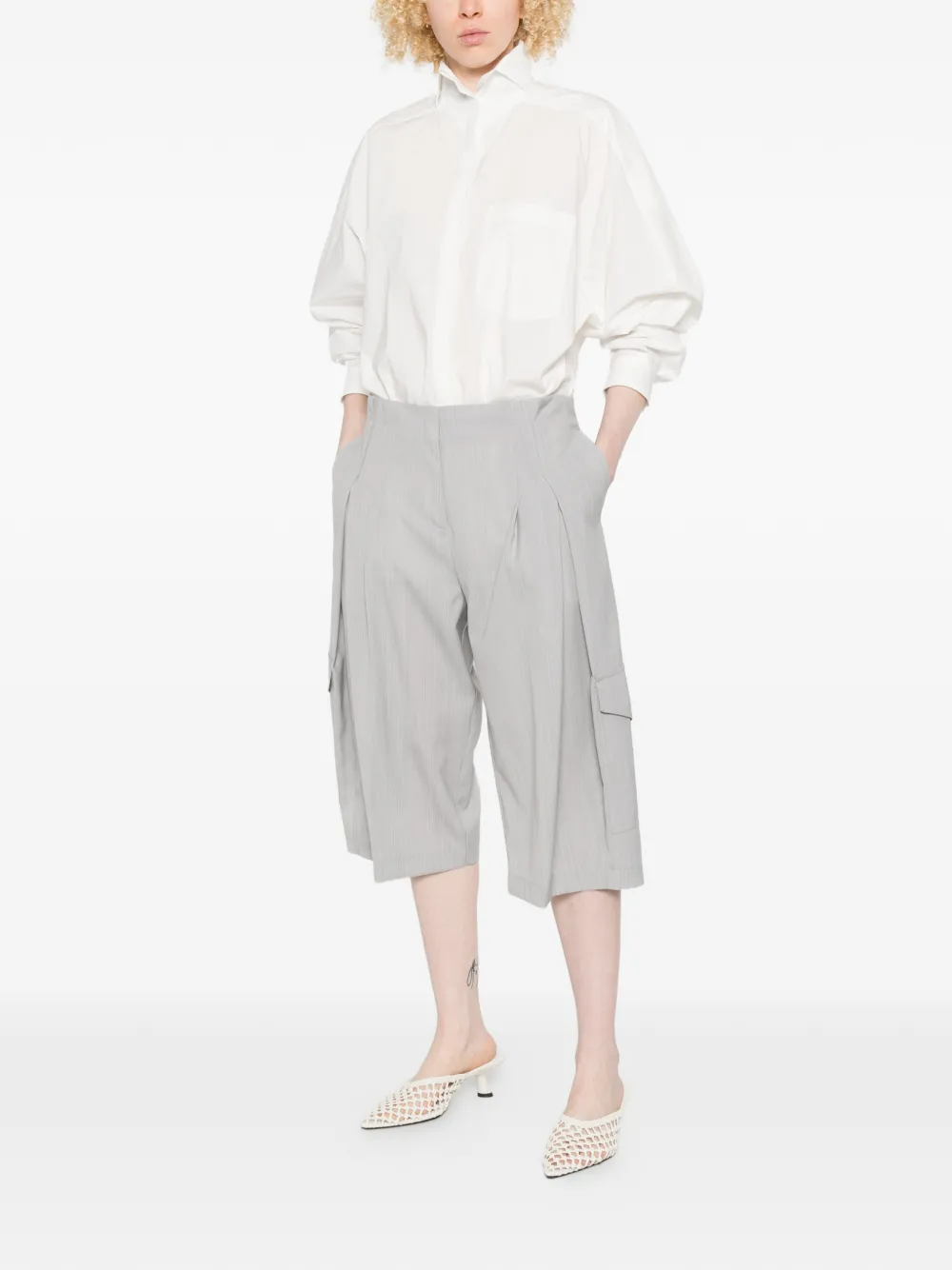 IRO Junny geplooide shorts Grijs