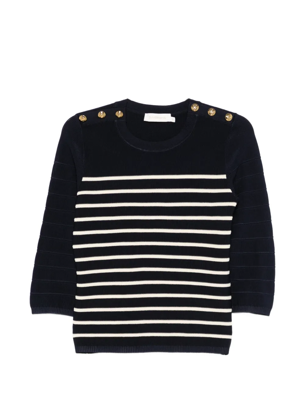 ZIMMERMANN Luna striped top - Blau