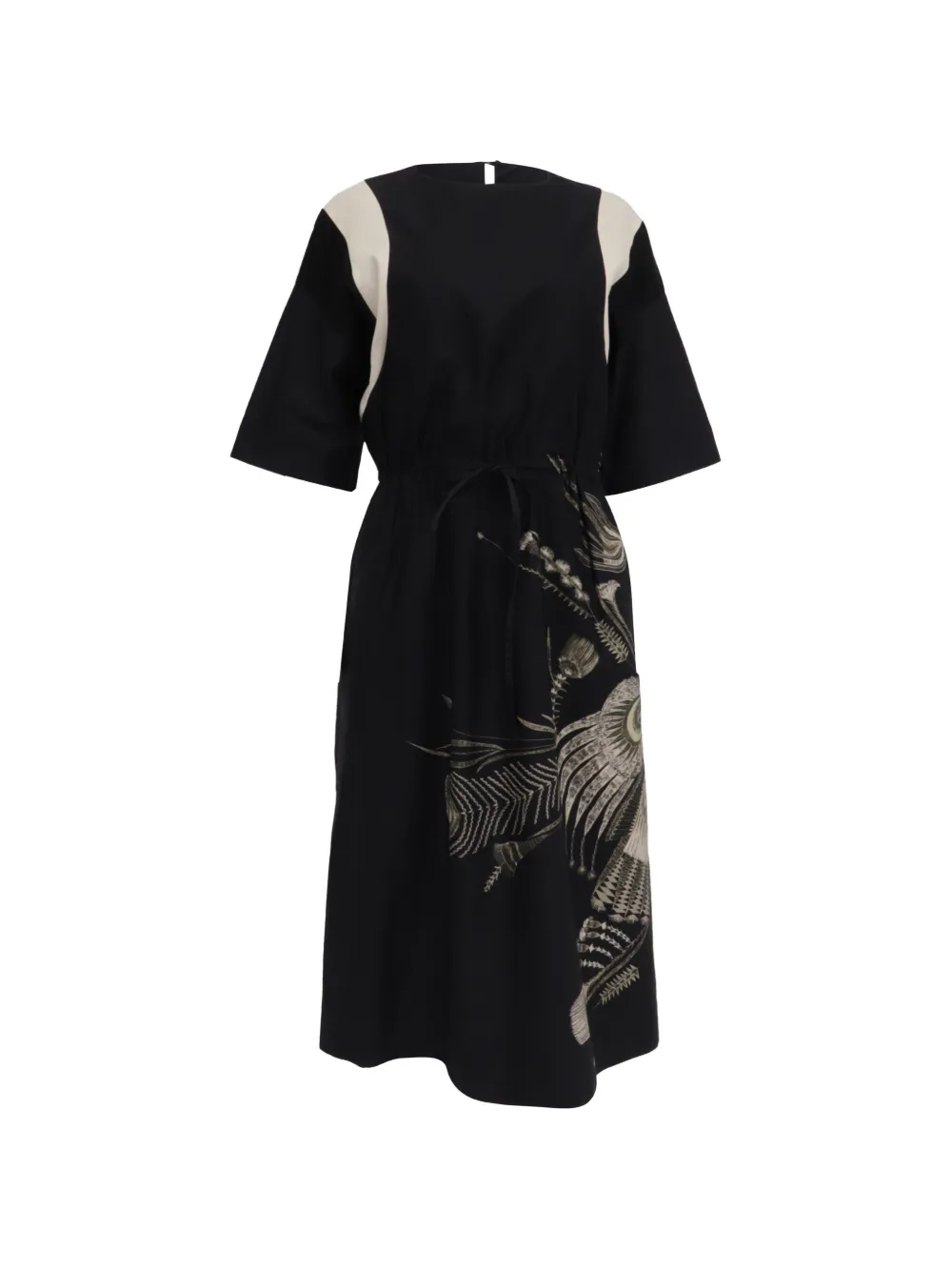 Dries Van Noten Pre-Owned printed midi dress - Nero
