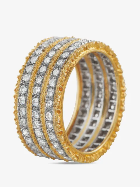 Buccellati diamond yellow gold ring