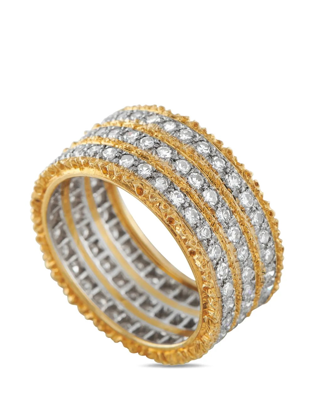  Buccellati Diamond Yellow Gold Ring 