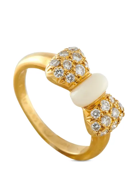 Van Cleef & Arpels 18K yellow gold Bow diamond ring