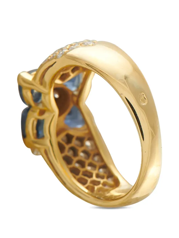 Van Cleef & Arpels フラワーモチーフ ダイヤモンド＆サファイア