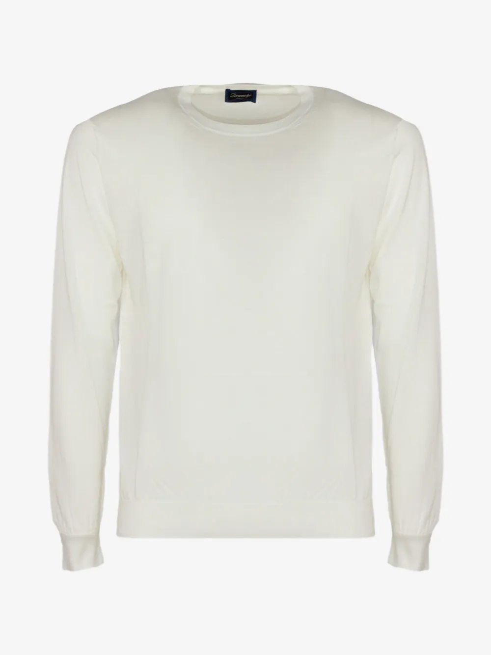 Drumohr  long-sleeved knit cotton sweater | Neutrals | Image 1