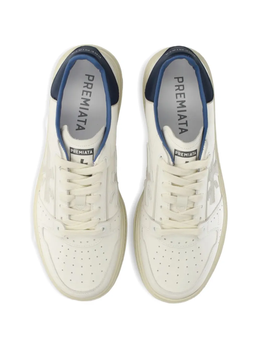 Premiata Quinn logo-appliqué sneakers Wit