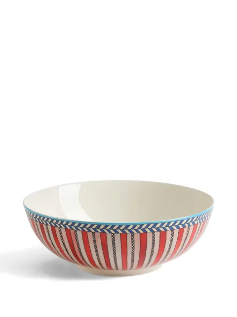 Lisa Corti Jungle Parrot porcelain salad bowl