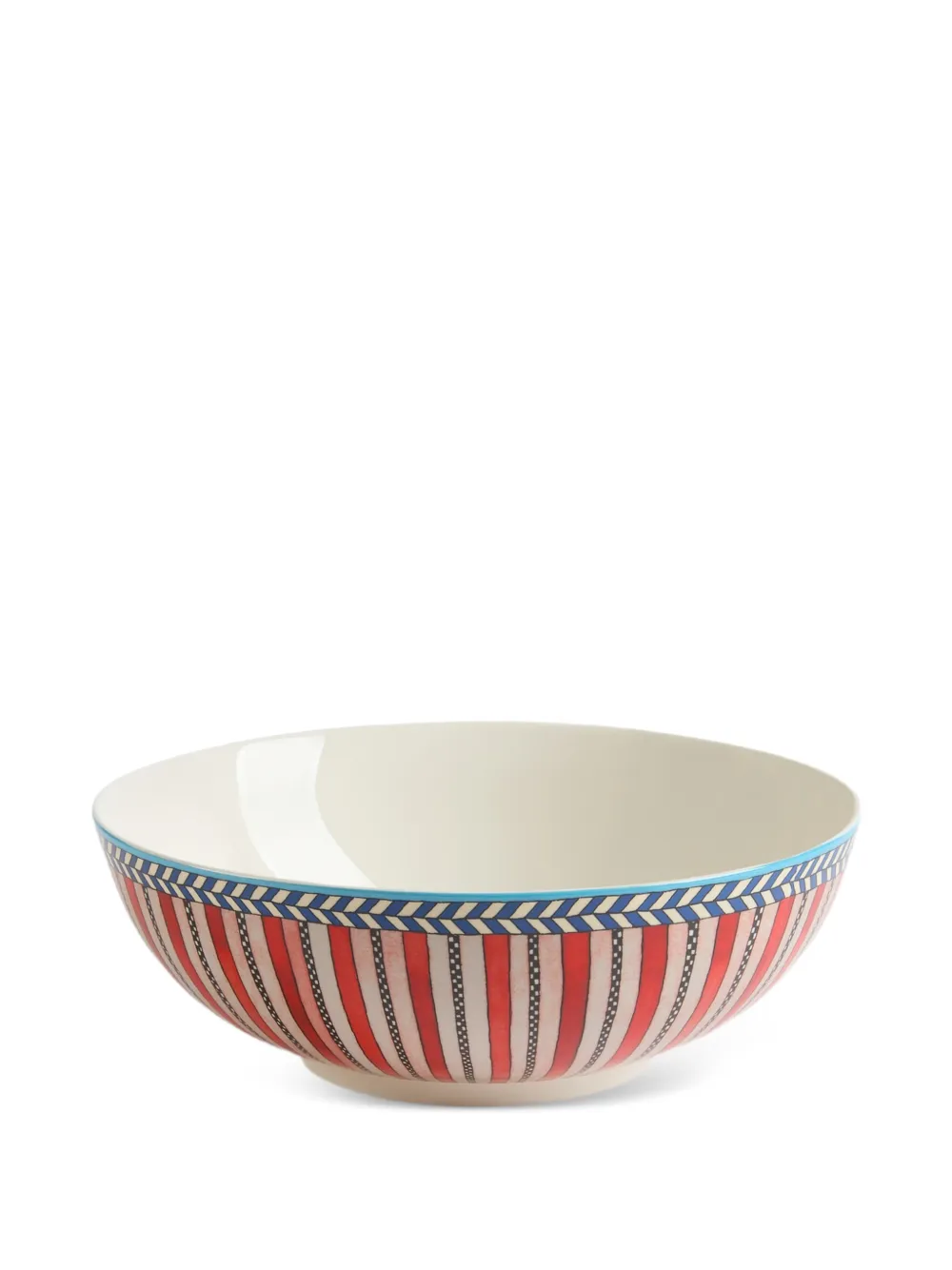 Lisa Corti Jungle Parrot porcelain salad bowl - Rosso