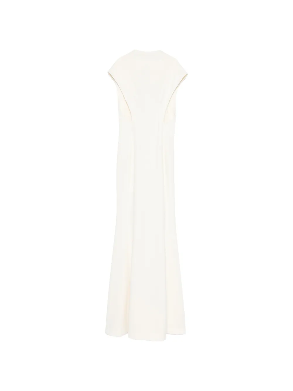 Jil Sander cap-sleeve maxi dress - Bianco