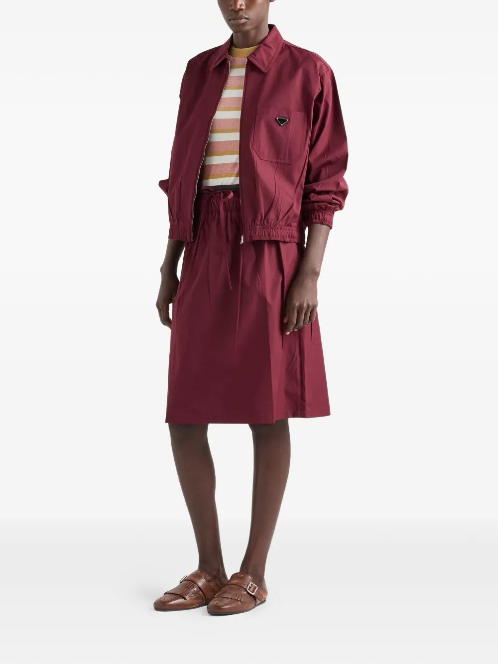 Prada Popeline jack Rood