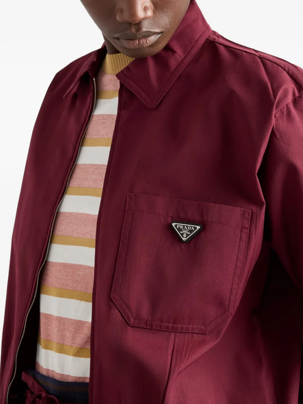 Prada Popeline jack Rood