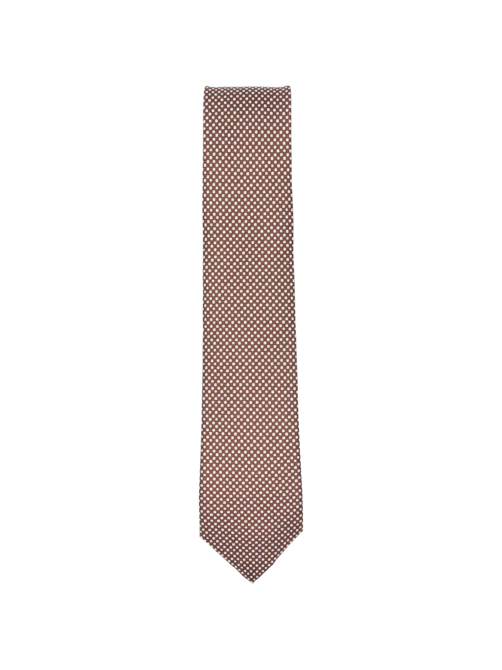 Errico Formicola patterned tie - Marrone