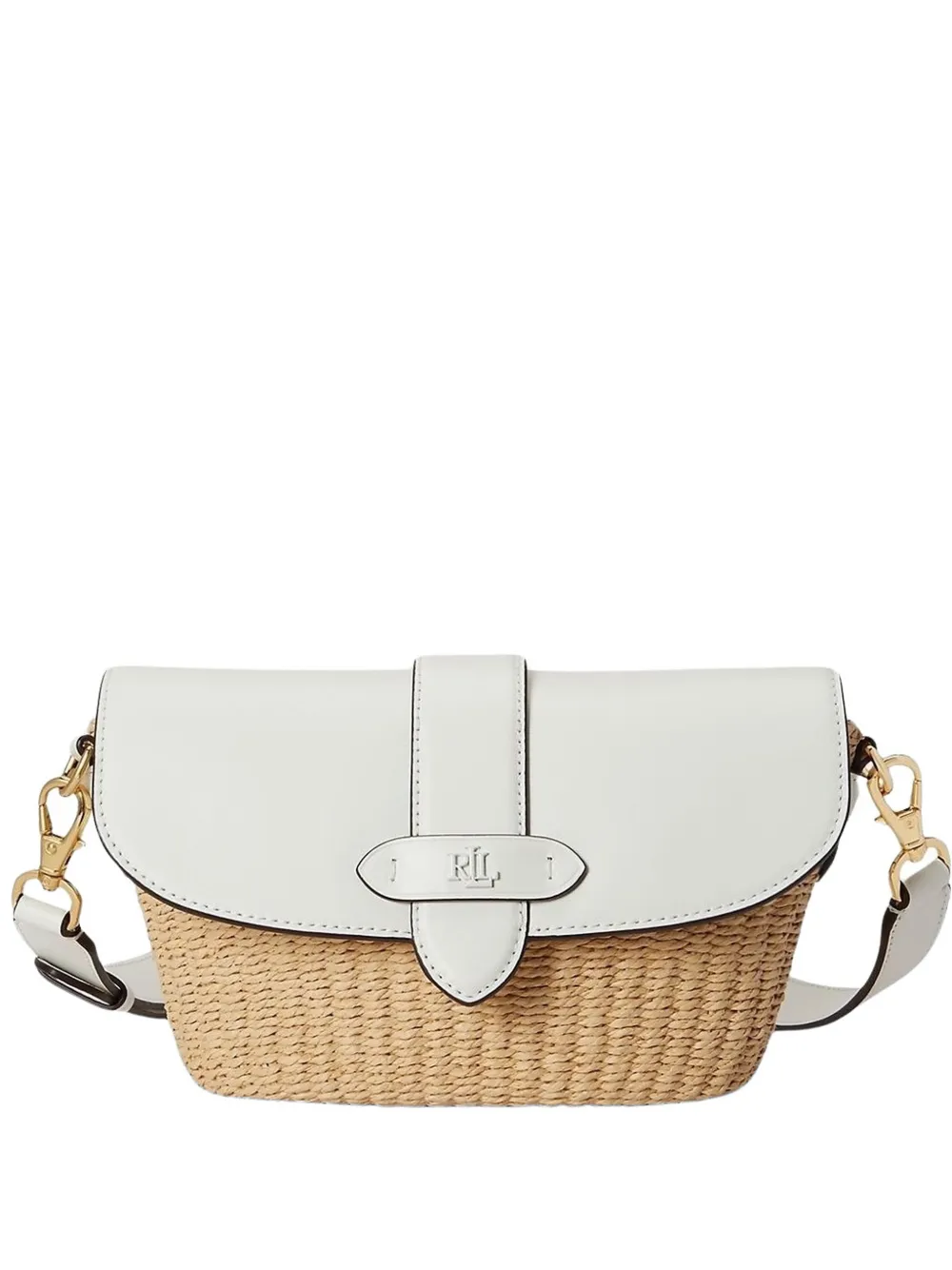 Lauren Ralph Lauren Lynden appliqué shoulder bag - Bianco
