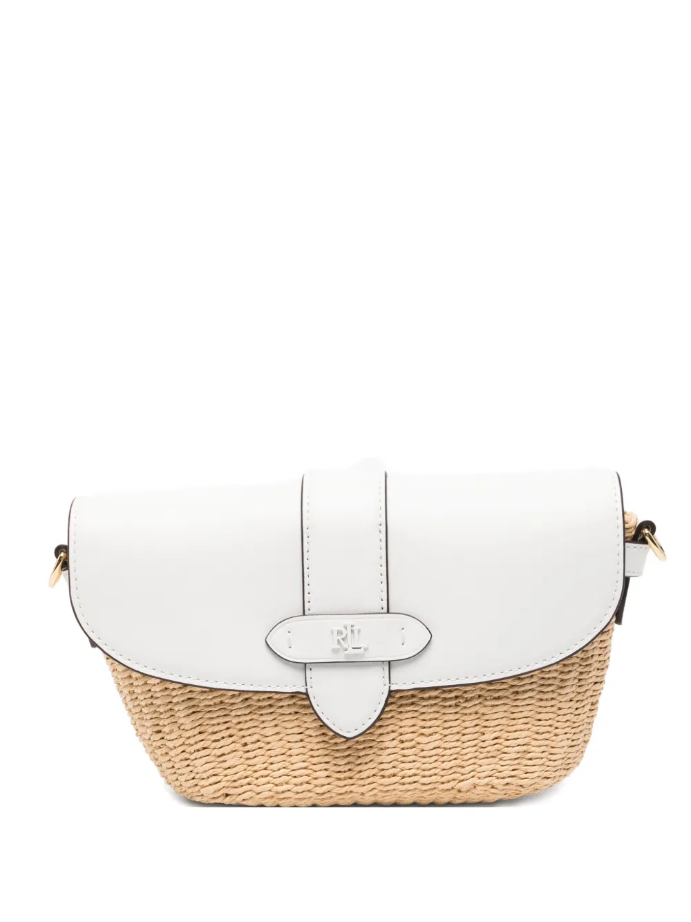 Lauren Ralph Lauren Lynden appliqué shoulder bag - White