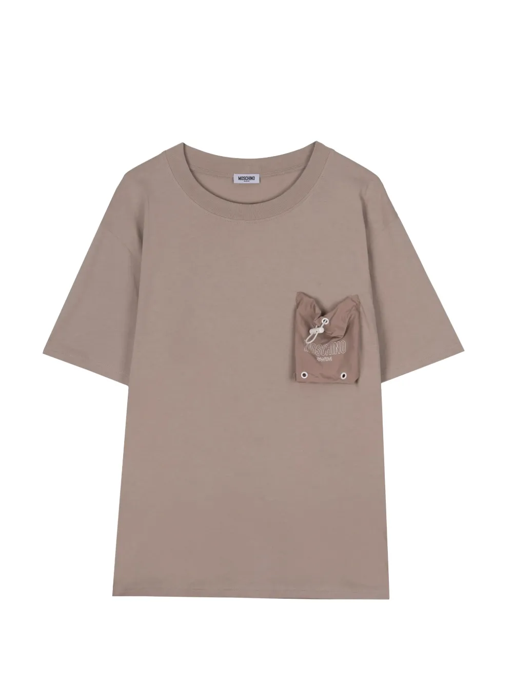 Moschino 드로스트링 포켓 티셔츠 | 브라운 | Image 1