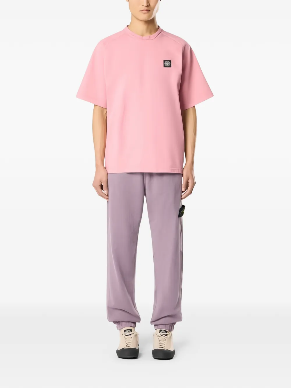 Stone Island 로고 패치 티셔츠 | 티셔츠