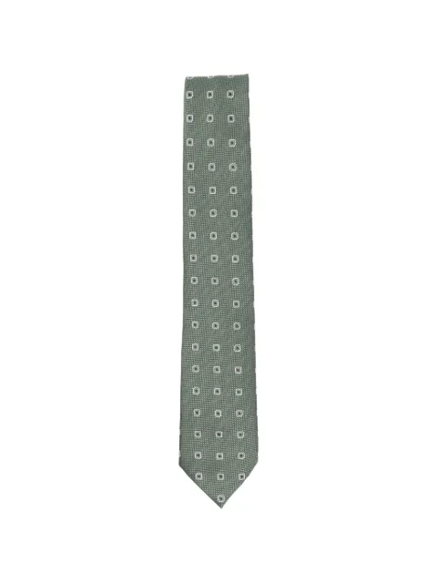 BOSS geometric-pattern tie
