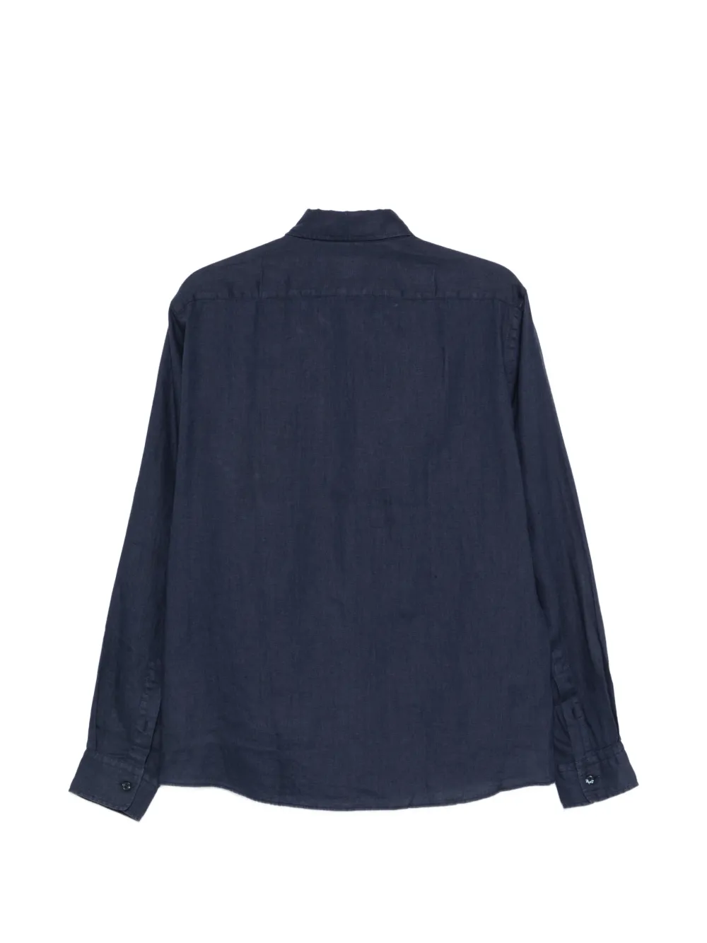 BOSS logo刺绣亚麻衬衫